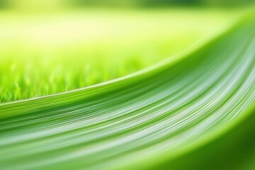 Poster - smooth fresh green abstract background with flowing lines and texture