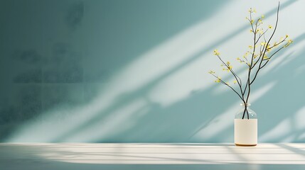 Poster - Elegant glass textures reflecting soft diffuse light creating a luxurious transparent minimalist atmosphere  The serene calming scene showcases the beauty of refined high end design and materials