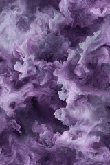 Poster - Cosmic purple night sky with surreal abstract cloud formations.