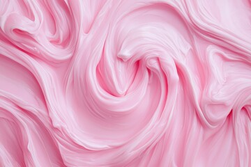 Poster - soft elegance liquid pink background with smooth swirls and textures.