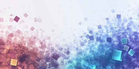 Wall Mural - abstract background with colorful squares abstract cube background
