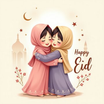 A heartfelt and artistic Eid Mubarak greeting