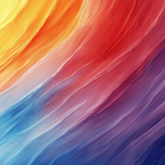 Poster - vibrant and fluid artistic backdrop with softly blended rainbow hues creates dynamic and colorful visual experience