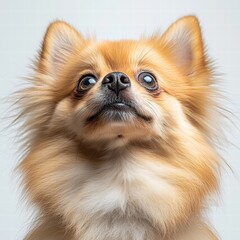 Wall Mural - Beautiful dog with extraordinarily long hair, showcasing its luxurious coat in a captivating and elegant portrait