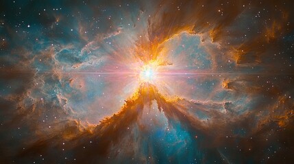 Wall Mural - cosmic nebula explosion, star birth, space, galaxy, celestial event, background, astronomy, science,