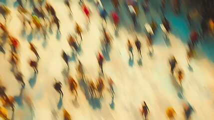 Poster - Vibrant blurred abstract motion blur background composition with colorful dynamic and energetic visual elements creating a sense of movement rhythm and expression