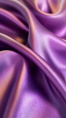 Poster - Luxurious purple silk fabric with soft, flowing folds and subtle light reflections. Elegance and fashion texture concept.