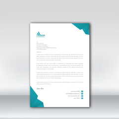Wall Mural - Letterhead design template for business. Simple and fist class letterhead design. Print for ready free download.