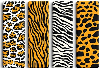 Wall Mural - Animal print patterns, safari design, background textures, fashion fabric
