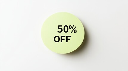 Poster - Creating a fresh light green round surface studio image minimalist top view a clean and simple design