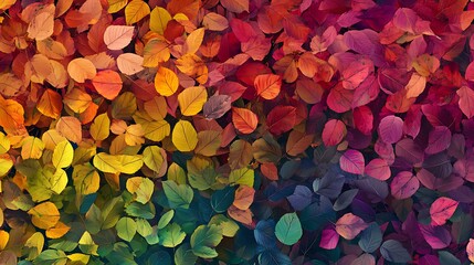 Wall Mural - colorful autumn leaves