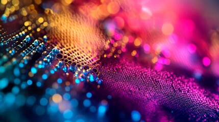 Poster - Examining tiny semiconductor nanoparticles laboratory scientific analysis microenvironment closeup nanotechnology insight