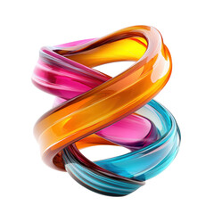 Poster - colorful abstract design with geometric shapes and patterns in vibrant colors and textures isolated 