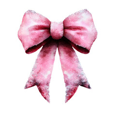 Poster - pink bow on a black background with a unique abstract pattern for creative design projects isolated 