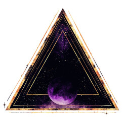 Wall Mural - png triangle purple illustration background.