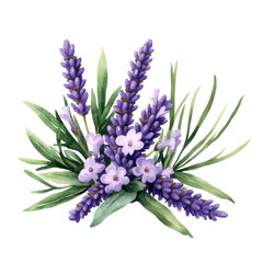 Poster - Bouquet of purple flowers arranged on a black background showcasing vibrant colors and details isolated on transparent background..