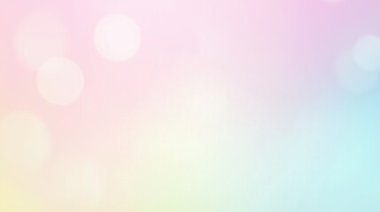 Wall Mural - Soft Pastel Colors with Gentle Bokeh Effects Creating a Dreamy Background