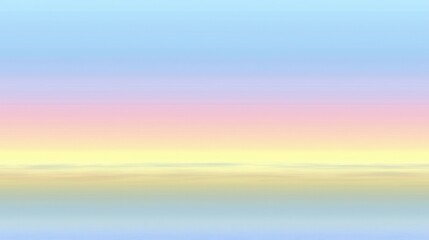 Wall Mural - Soft Pastel Gradient Background with Blue, Pink, and Yellow Tones