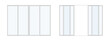 © Sensvector - Plastic frames with glass, isolated panoramic windows for home interior design and architecture. Vector realistic classic or traditional panorama for apartments and house construction decor