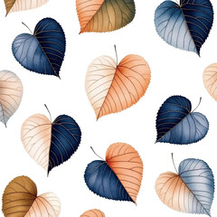 Poster - Pattern of green leaves on a black background creating a natural decorative design for various uses isolated on transparent background..