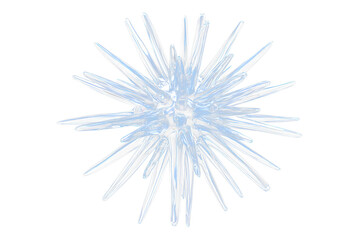 Aufkleber - Abstract blue crystal starburst.