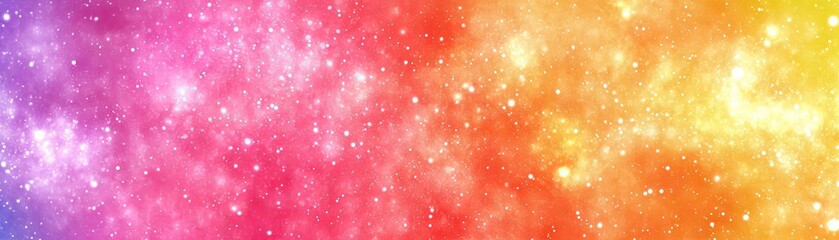 Wall Mural - rainbow galaxy background, pastel colors, website design