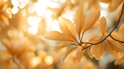 Wall Mural - yellow flower in the morning sun