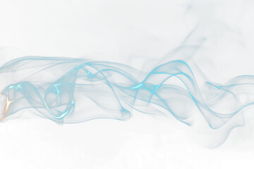 Aufkleber - Abstract blue smoke swirls on Transparent  background. (7)
