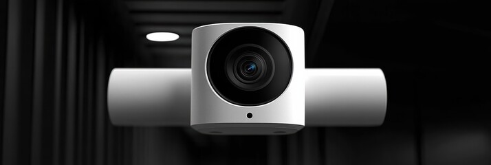 Poster - Modern video camera with motion detection technology for enhanced security surveillance