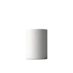 Poster - White ceramic cup placed on a solid black background with a simple and minimalist aesthetic isolated on transparent background..