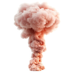 Poster - Pink smoke cloud swirling on a black background creating an abstract visual effect and atmosphere isolated on transparent background..