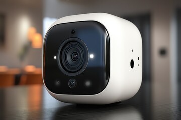 Poster - Motion detection video camera designed for home security and monitoring purposes