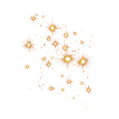 Wall Mural - png a vector glowing gold light effect illustration background lights.
