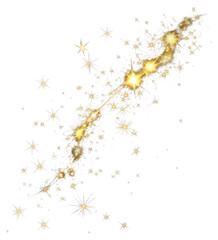 Wall Mural - png a vector glowing gold light effect background design night.