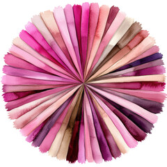 Poster - circular abstract watercolor design in pink and purple hues on a white background isolated on transp