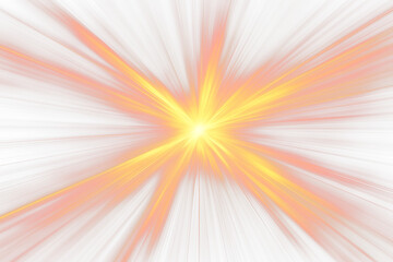 Aufkleber - Abstract orange and red light rays burst.