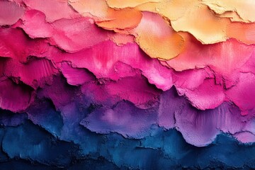 Poster - Textures of watercolor strokes blending vibrant colors in abstract formation