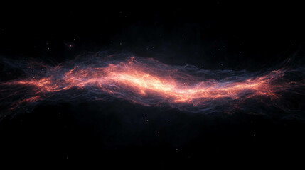 Poster - Cosmic visualization of dark energy and expanding universe with celestial phenomena