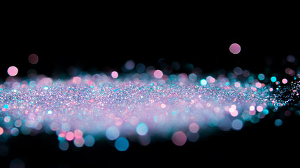 Poster - Sparkling glitter bokeh background for festive and elegant designs