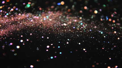 Aufkleber - Sparkling glitter background with illuminated dust particles for festive design