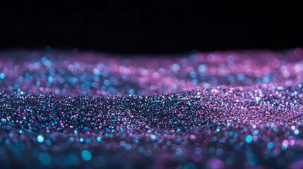 Aufkleber - Vibrant glitter background with illuminated sparkles for festive design