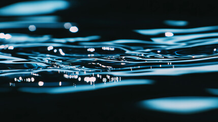 Poster - Shimmering light on water surface creating a glittering effect