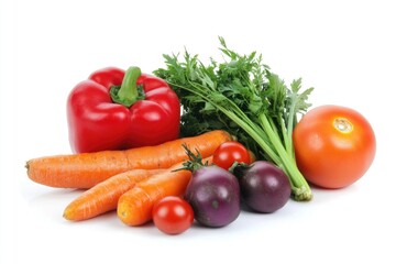Poster - A selection of colorful vegetables arranged on a table