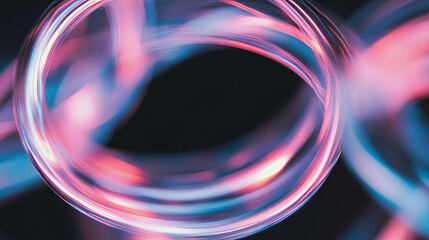 Poster - Abstract background with drifting light orbs and soft glowing elements