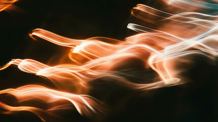 Aufkleber - Dynamic movement of light trails for artistic backgrounds and abstract designs