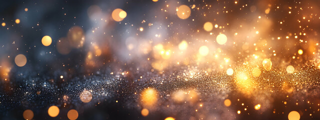 Poster - Abstract background with candles and bokeh lights