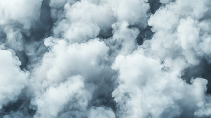 Poster - Abstract background of drifting smoke plumes and varied gray textures for atmospheric design