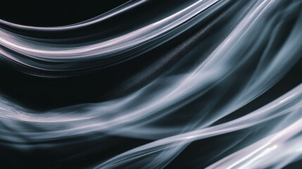 Poster - Abstract background of drifting smoke rings and soft gray tones for creative design