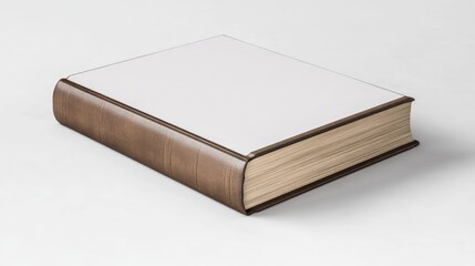 Poster - A book lying open on a table, perfect for academic or creative projects