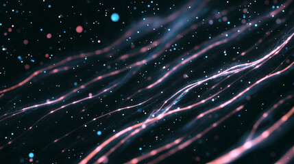 Poster - Mesmerizing background of drifting sparks and bright light for design and creativity
